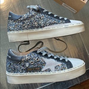 Golden goose glitter hi star sneakers 36 6